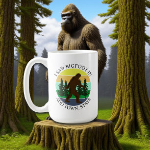 Jag såg Bigfoot i (Lägg till stad och stat) Person Kaffemugg