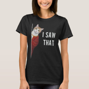 Jag såg den där konstiga Kitten Cute Cat jul Jesus T Shirt