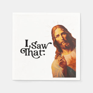 Jag Såg Det, Jesus Konst, Jag Såg Den Jesus Pappersservett