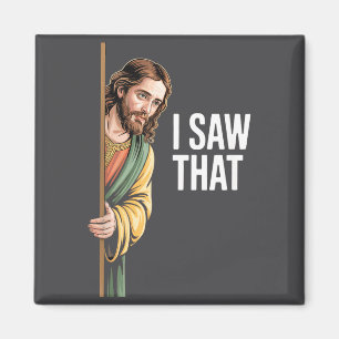 Jag Såg Det Roliga Jesus Meme Citat Jul Påsk Magnet