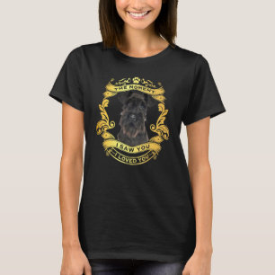 Jag såg dig att jag älskade dig i Schnauzer Hund L T Shirt