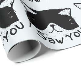 Jag Såg Dig Roliga Katt | Svart Katt | Söt Katt Me Presentpapper