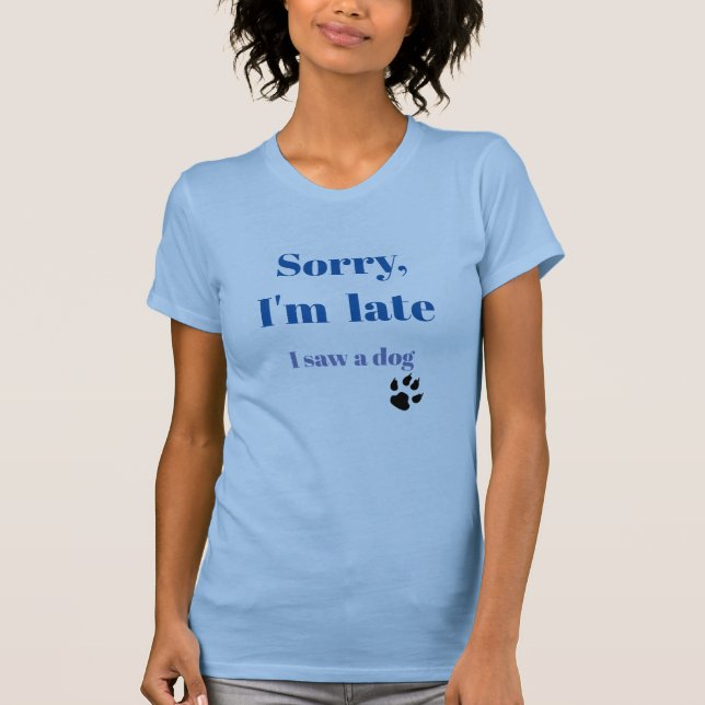 Jag såg en hund t shirt (Framsida)