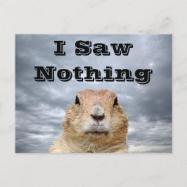 Jag såg ingenting på Groundhog-dagen Vykort