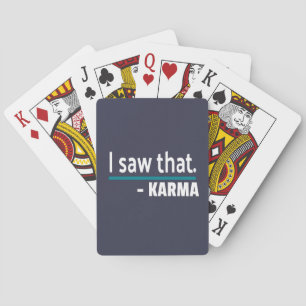 Jag såg Karma Funny Casinokort