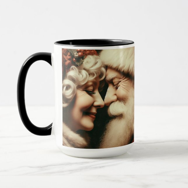 Jag såg Mamma Kiss jultomte Mugg Kopp (Vänster)