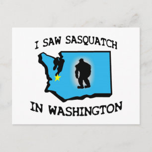 Jag såg Sasquatch i Washington Vykort