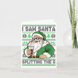 Jag Såg Tomte Dela Ut G, Tomte Öl Drickande C Kort