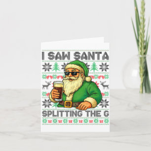 Jag Såg Tomte Splittra G, Tomte Öl Drickande C Kort
