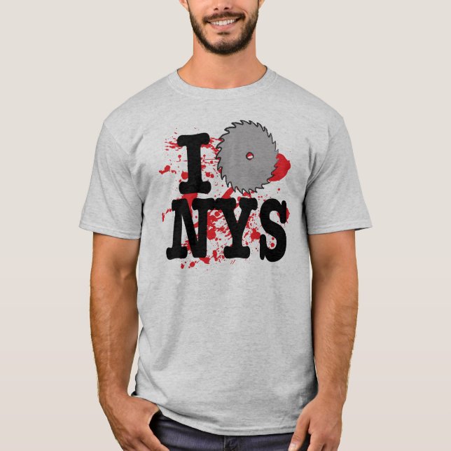 Jag sågar den New York grevskapet Tee (Framsida)