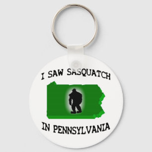 Jag sågar Sasquatch i Pennsylvania Nyckelring