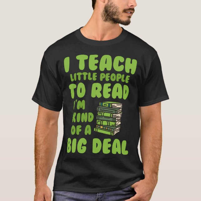 Jag säger åt folk att läsa Bok Big A Deal Bok Read T Shirt (Framsida)