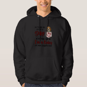 Jag säger att jag inte är en Hund som min Mamma sa Hoodie