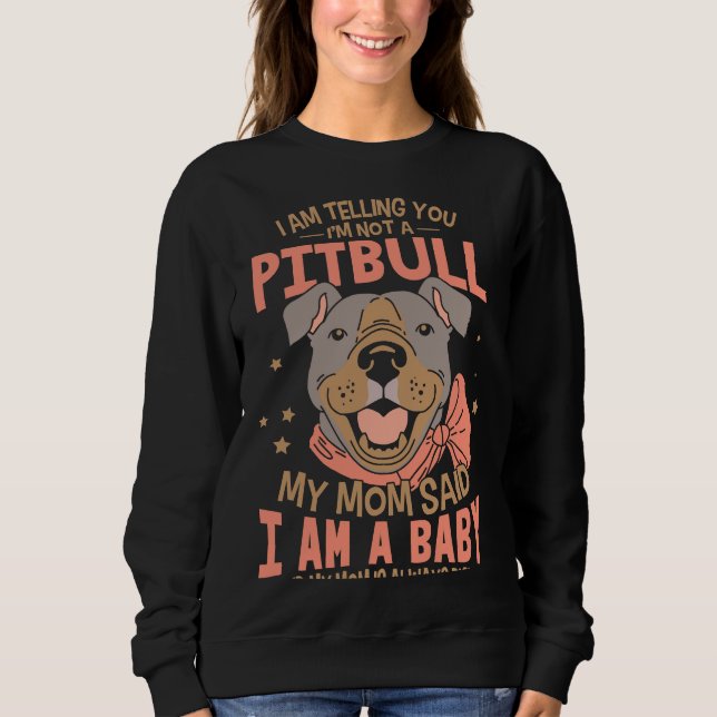Jag säger er att jag inte är en pitbull t shirt (Framsida)