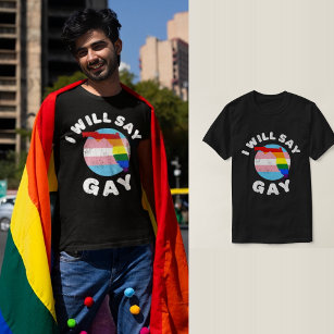 Jag säger Gay Florida LGBTQIA Rainbow LGBT Pride T Shirt