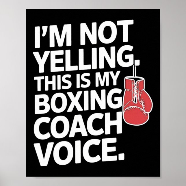 Jag säger inte att det här är min Boxing Coach Voi Poster (Framsidan)