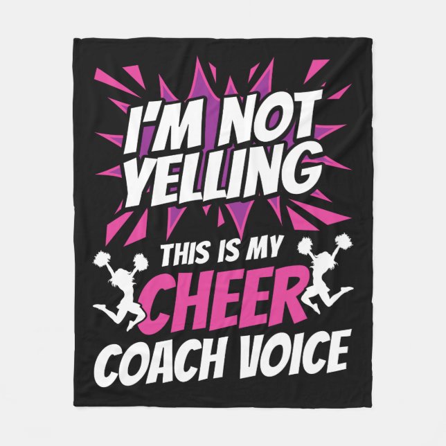 Jag säger inte att det här är min cheer Coach Voic Fleecefilt (Framsidan)