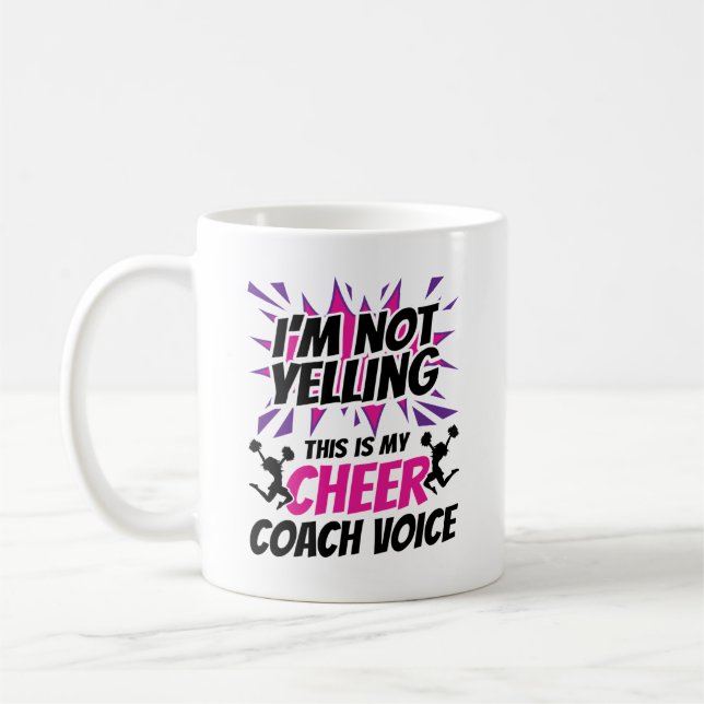 Jag säger inte att det här är min cheer Coach Voic Kaffemugg (Vänster)