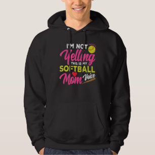 Jag säger inte att det här är min Softball Mamma V Hoodie