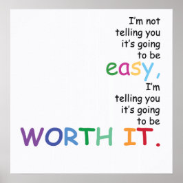 Jag säger inte att det kommer att bli lätt.. poster