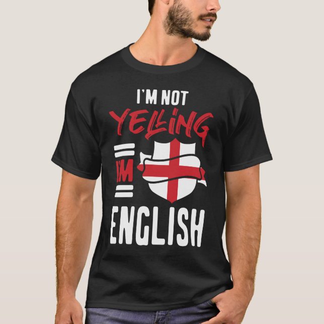 Jag säger inte att jag är engelska t shirt (Framsida)