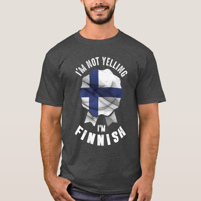 Jag säger inte att jag är finsk t shirt (Framsida)
