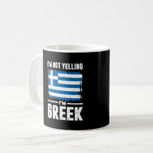 Jag säger inte att jag är grek kaffemugg