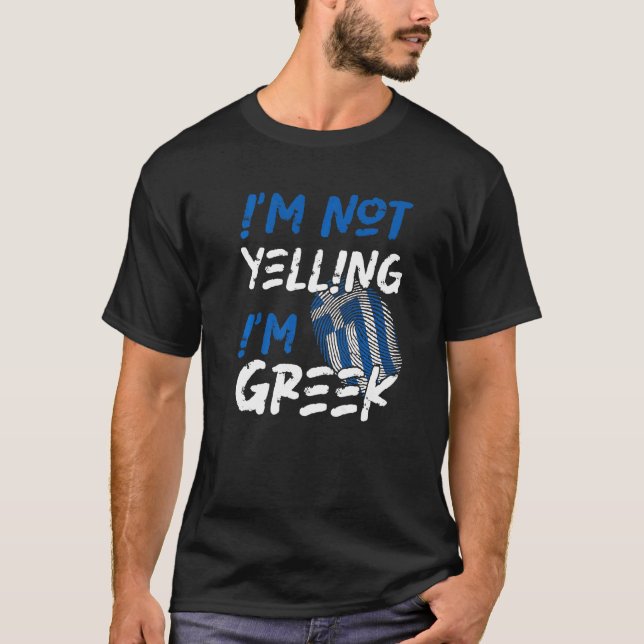 Jag säger inte att jag är grek t shirt (Framsida)