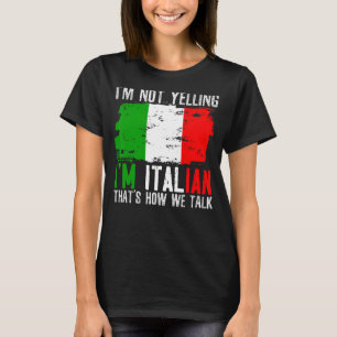 Jag säger inte att jag är italienare så vi pratar t shirt