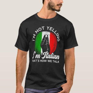 Jag säger inte att jag är italienare så vi pratar t shirt