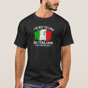 Jag säger inte att jag är italienare så vi pratar t shirt