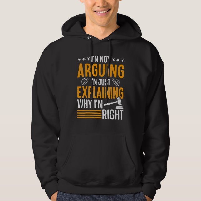 Jag säger inte att jag bara förklarar varför jag ä hoodie (Framsida)