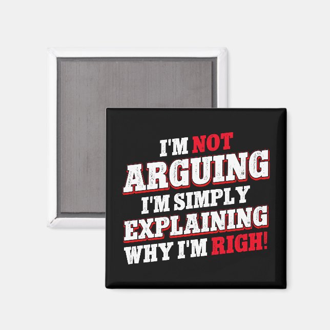 Jag säger inte att jag bara förklarar varför jag ä magnet (Front/Back)