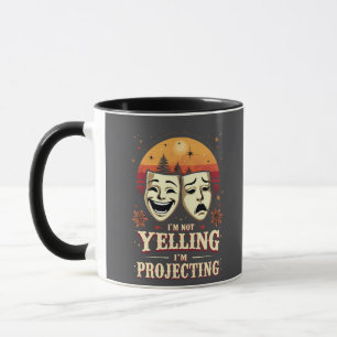 Jag säger inte att jag projicerar Retro-teater Mugg