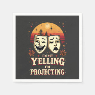 Jag säger inte att jag projicerar Retro-teater Pappersservett