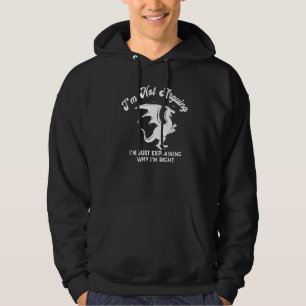 Jag säger inte bara varför jag är Höger Dra Hoodie
