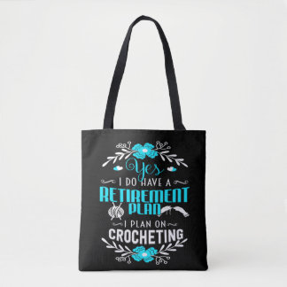 Jag säger ja med Crocheting Tygkasse