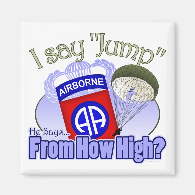 Jag säger jump [82:a Airborne] Magnet (Framsidan)