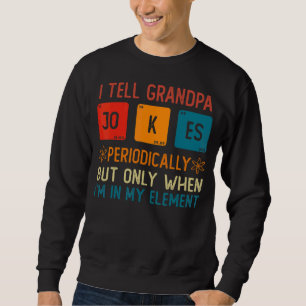Jag säger morfar skämtar regelbundet, men när jag lång ärmad tröja