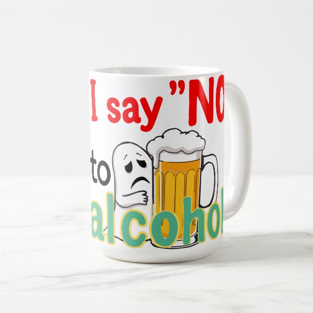 Jag säger "NEJ" till alkohol Kaffemugg (Framsida höger)