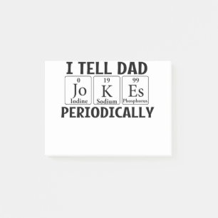 Jag säger till Pappa Jokes Periodiskt Post-it Block