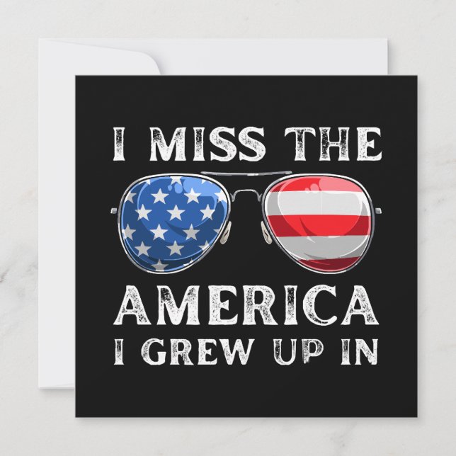 jag saknar Amerika som jag växte upp i (Framsida)