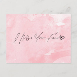 Jag saknar Ansikte Vykort