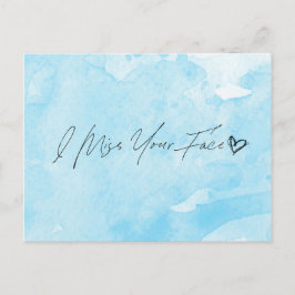 Jag saknar Ansikte Vykort