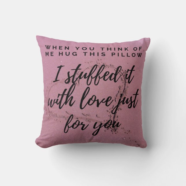 Jag saknar att du kramar mig kudde (Framsida)