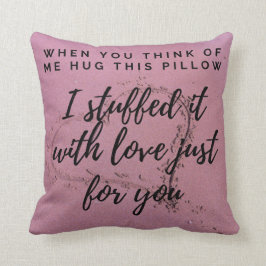 Jag saknar att du kramar mig kudde