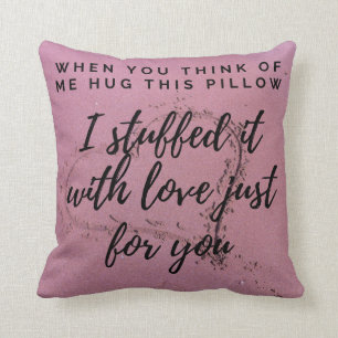 Jag saknar att du kramar mig kudde