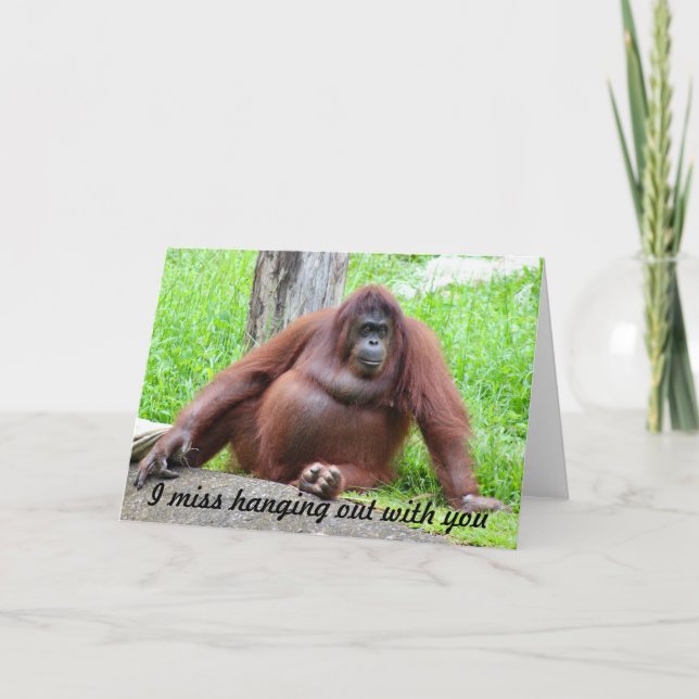 "Jag saknar att umgås med dig" - Feelings Card Helgkort (Framsida)
