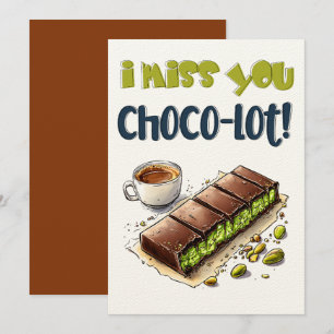 Jag saknar Choco-lot! - Chocolate Kunafa Ordlek Inbjudningar