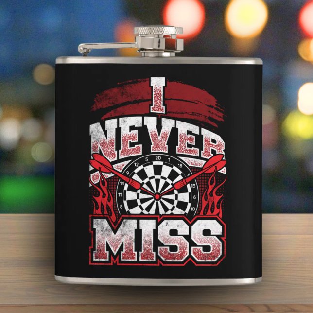 Jag saknar dig aldrig Dart Flask 6 oz. Fickplunta (Skapare uppladdad)